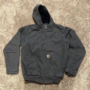 Full Swing Carhartt Medium Gray Duck Fleece Lined Jacket